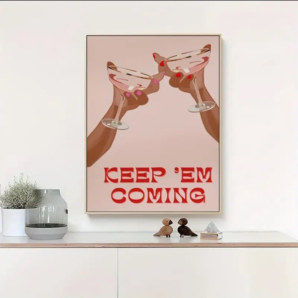 Vintage Rétro Drinks Canvas Aesthetic Poster 🌟 - Picture 4 of 4